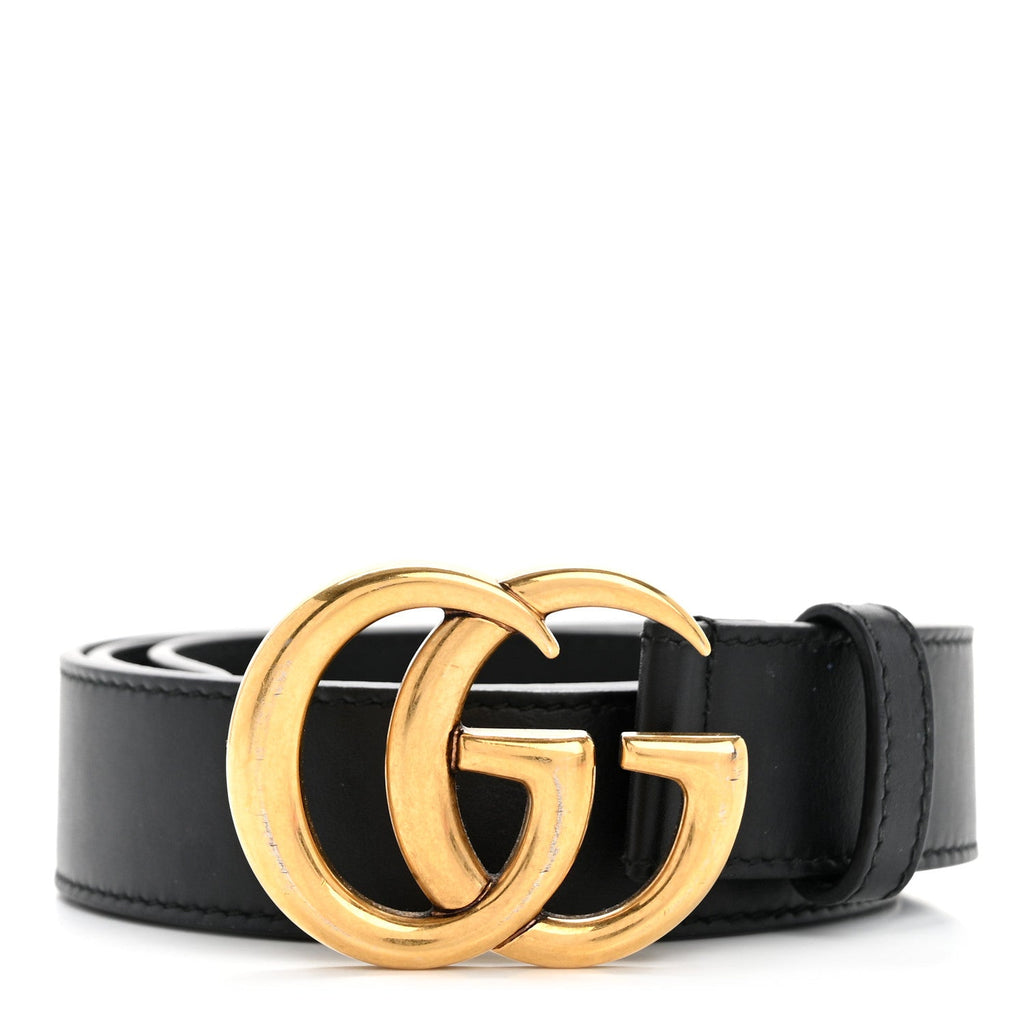 Calfskin Double G 30mm Belt 80 32 Black