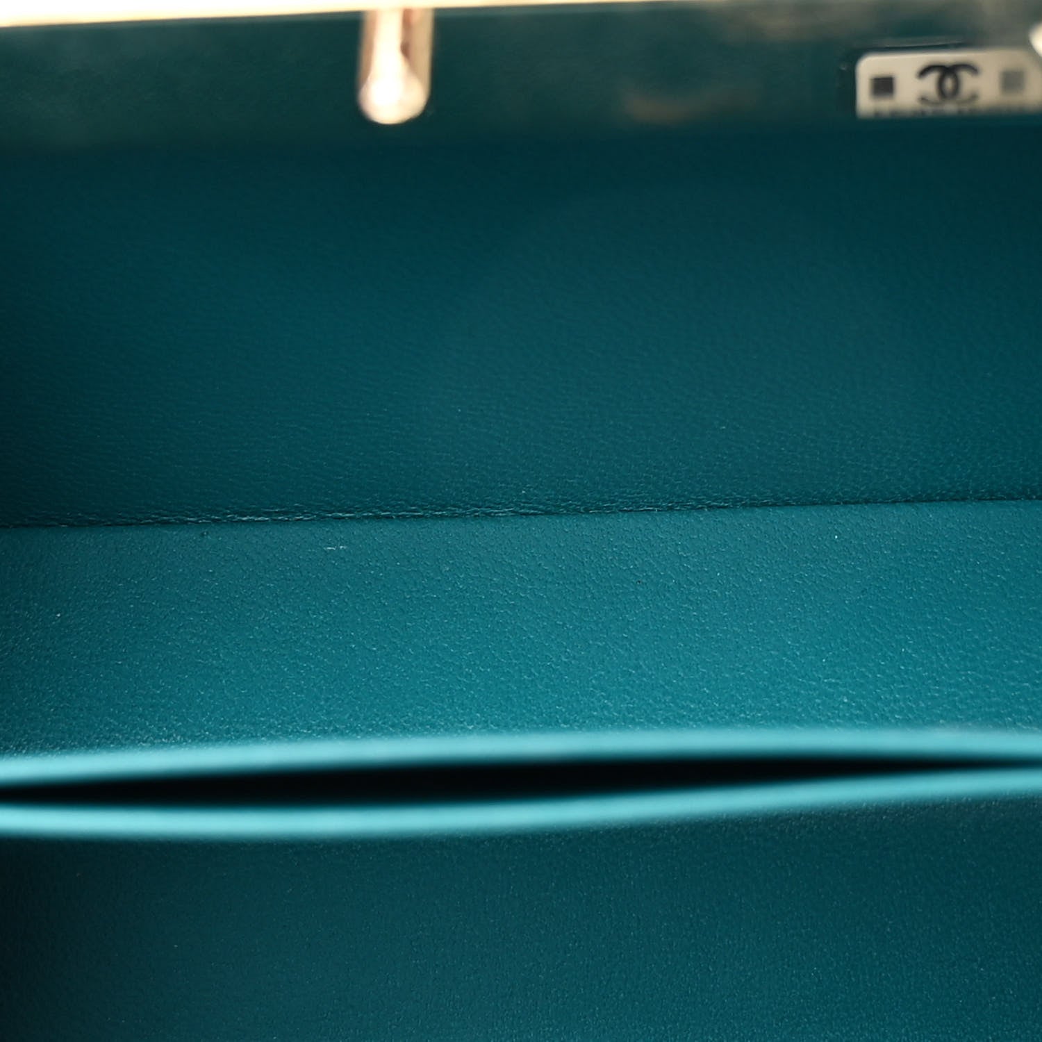 Lambskin Quilted Pearl CC Vanity Case Blue