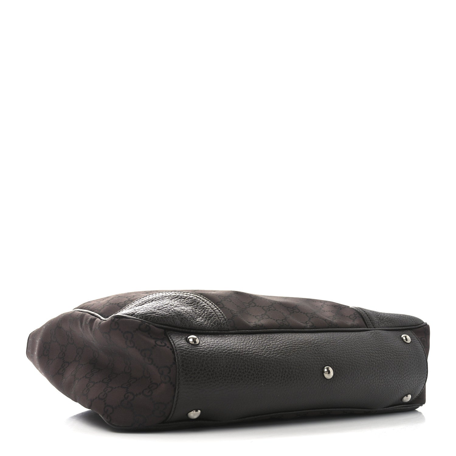 Nylon Monogram Medium Princy Tote  Dark Brown