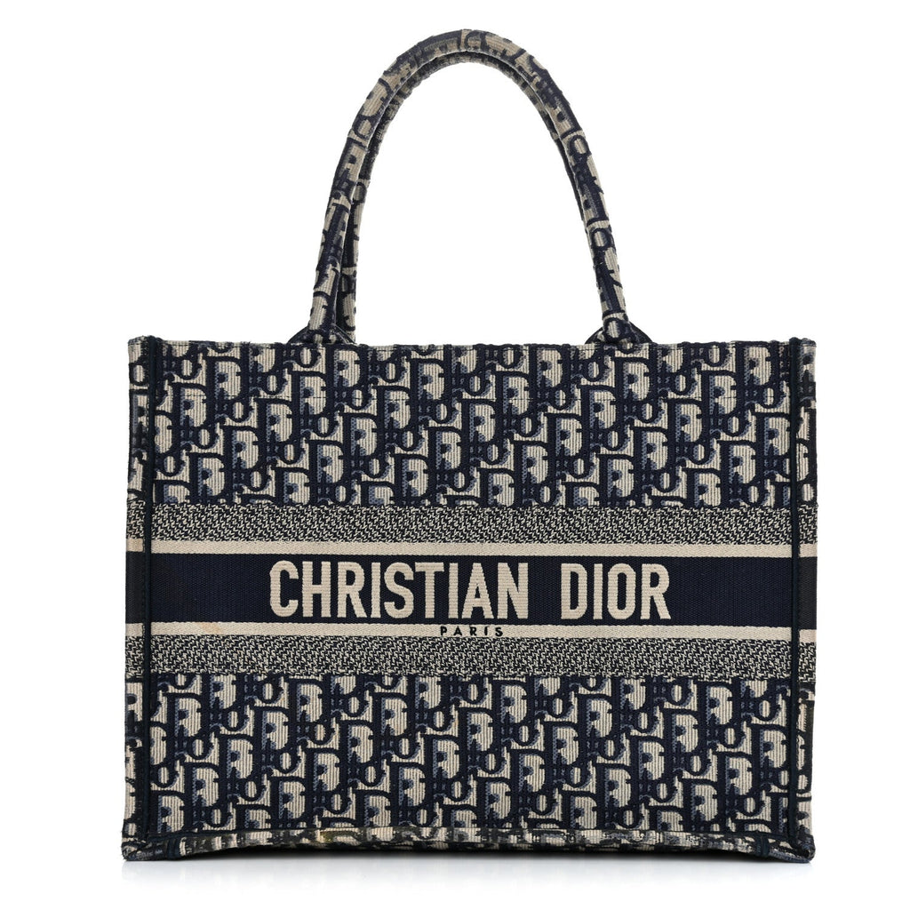 Oblique Medium Book Tote Blue Multicolor