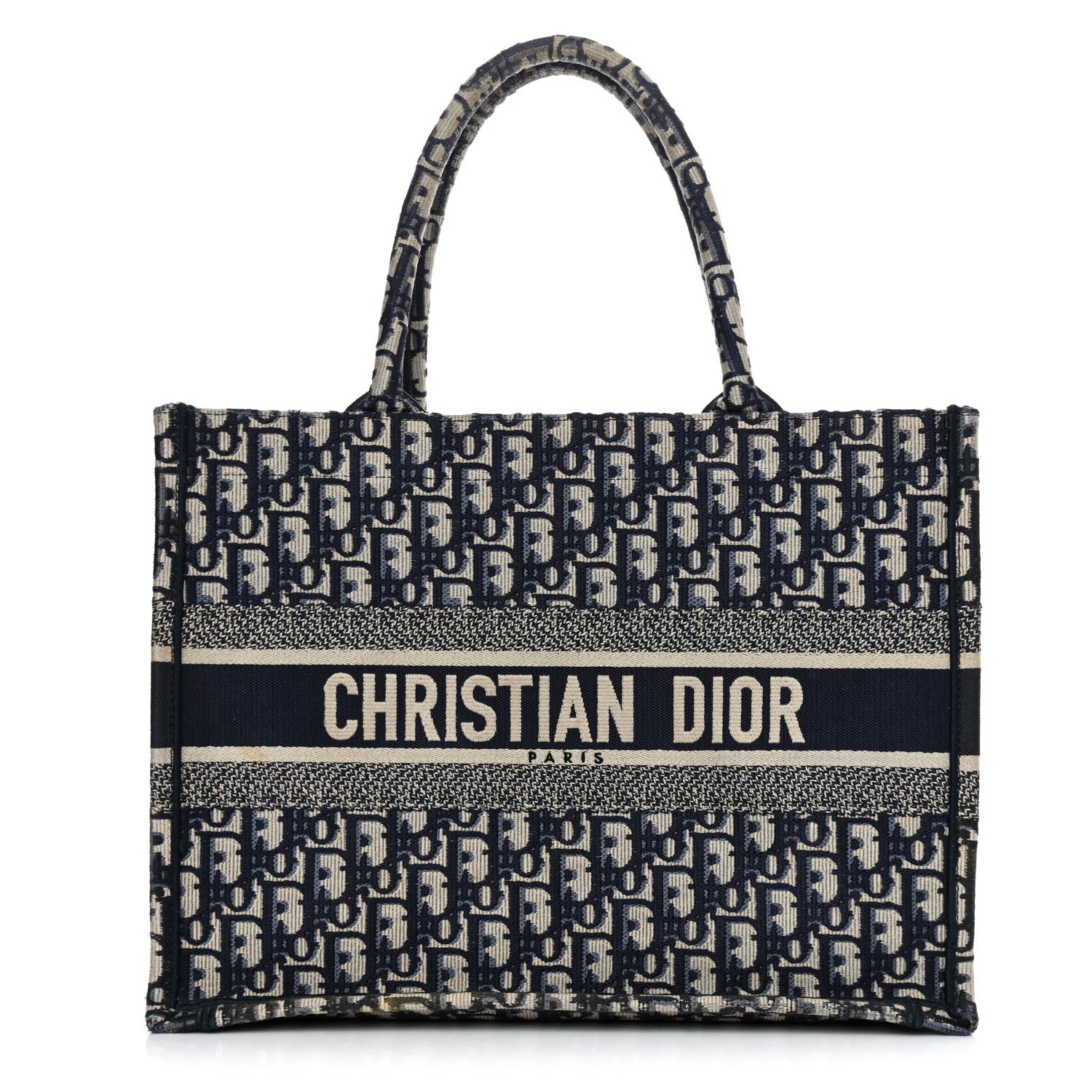 Oblique Medium Book Tote Blue Multicolor