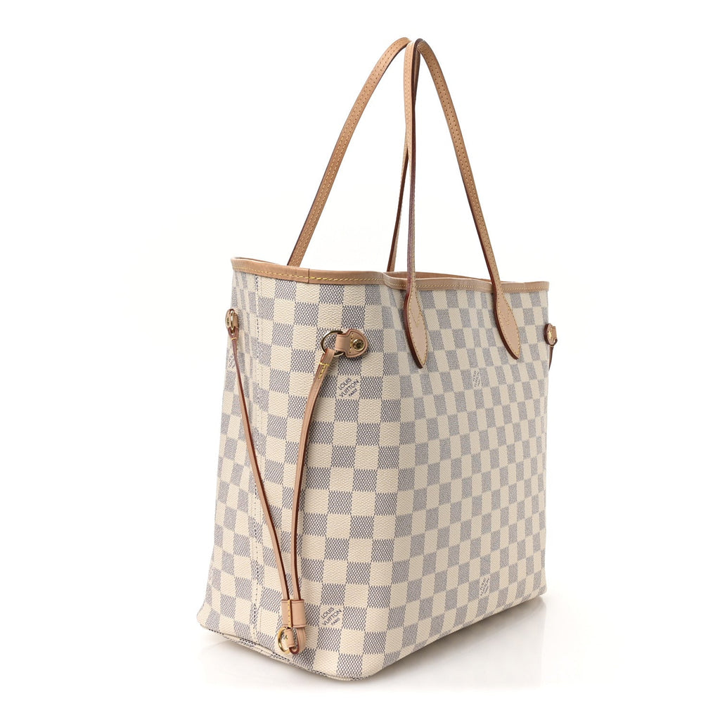 Damier Azur Neo Neverfull MM Rose Ballerine