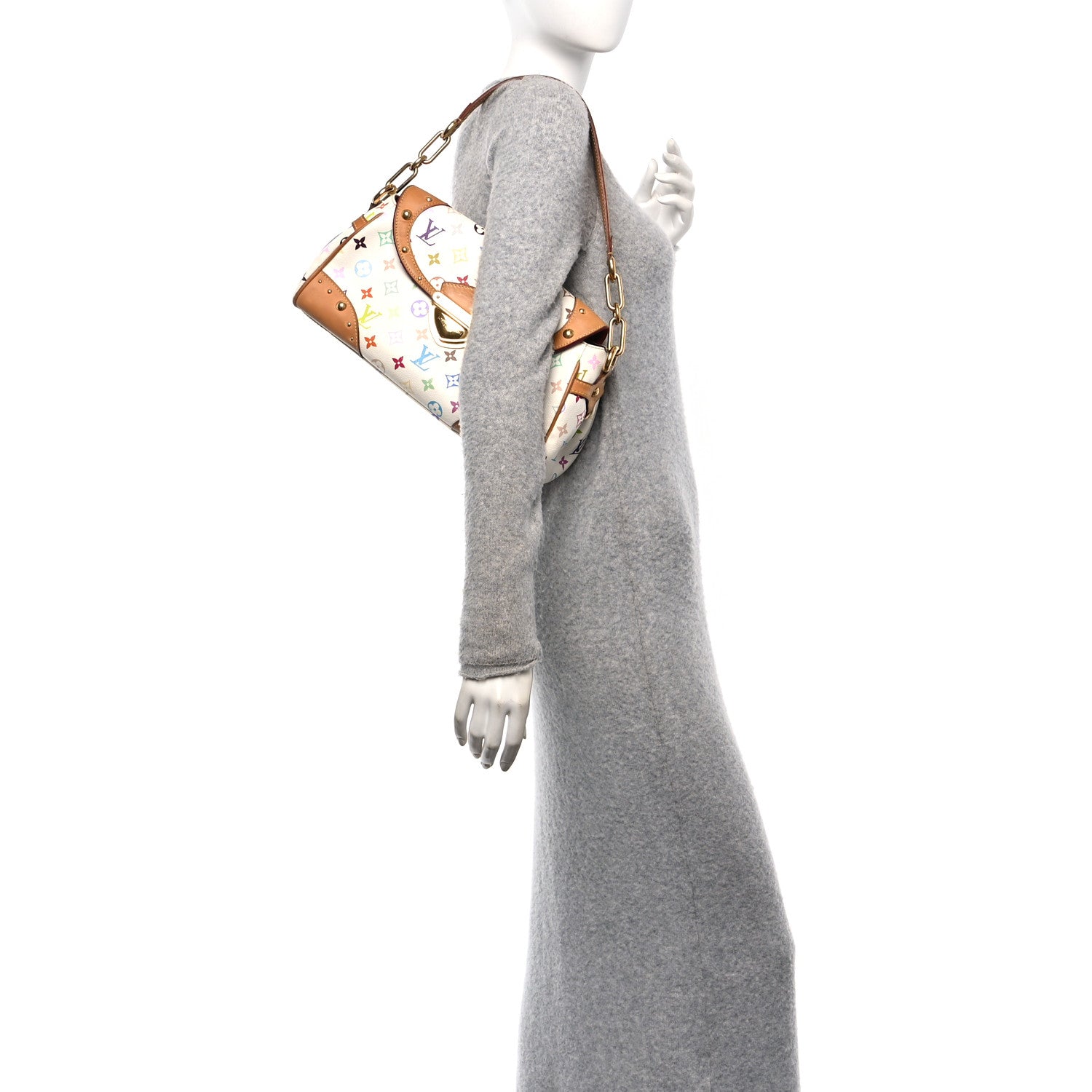 Monogram Multicolor Beverly MM White