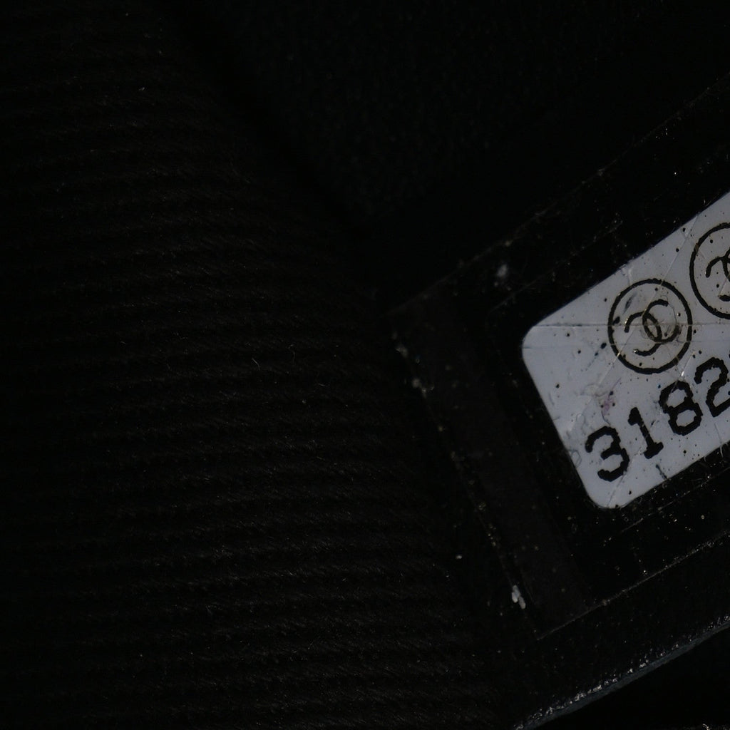 Calfskin Quilted CC Uniform Flap Belt Bag Black