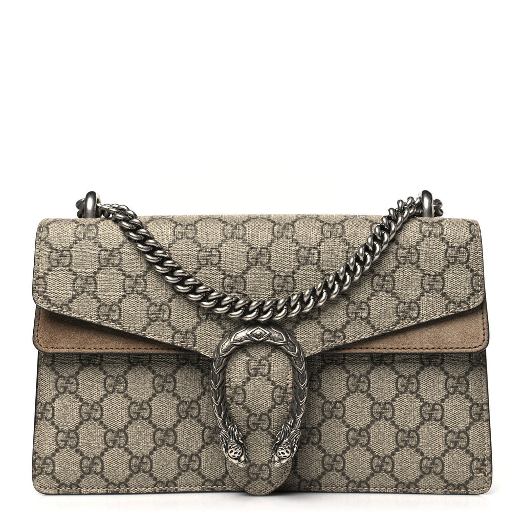 GG Supreme Monogram Small Dionysus Shoulder Bag Taupe