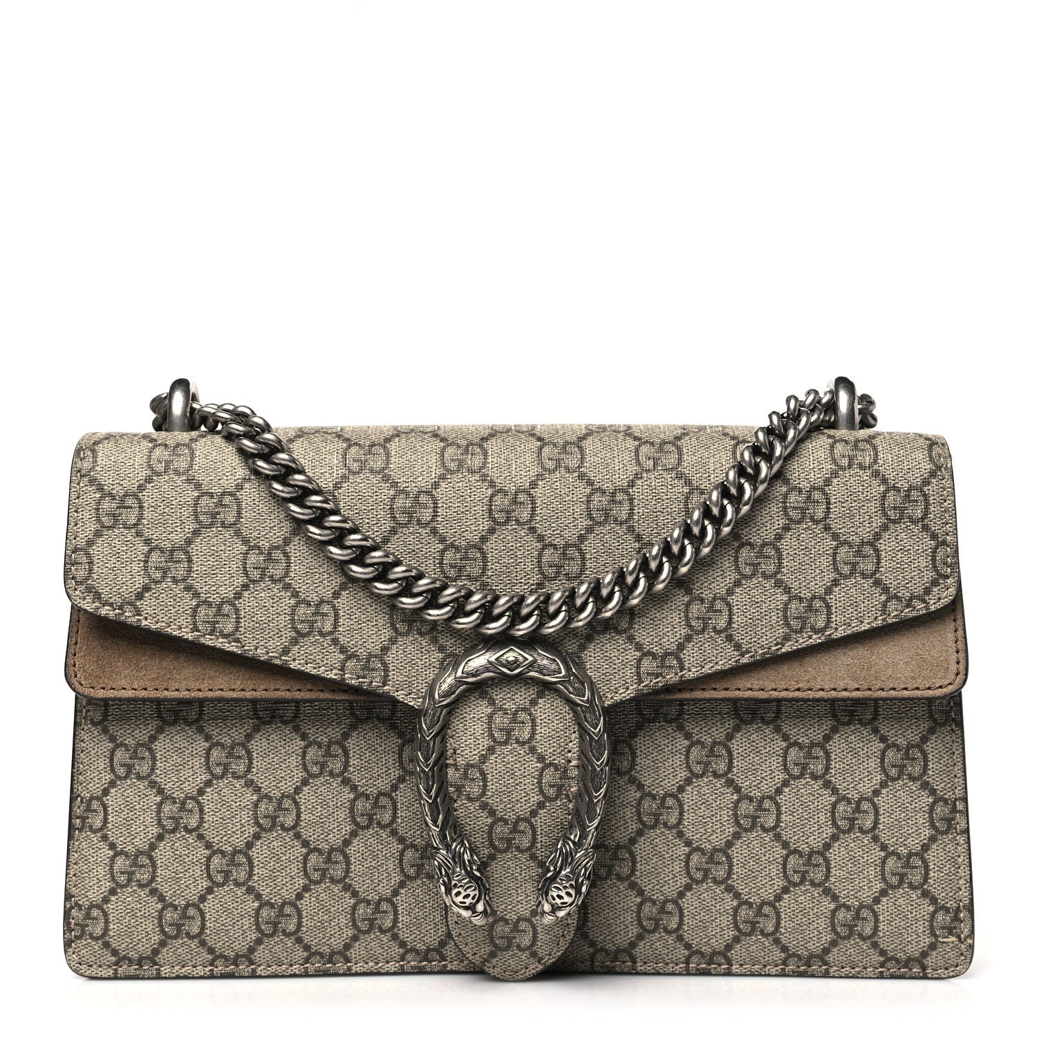 GG Supreme Monogram Small Dionysus Shoulder Bag Taupe