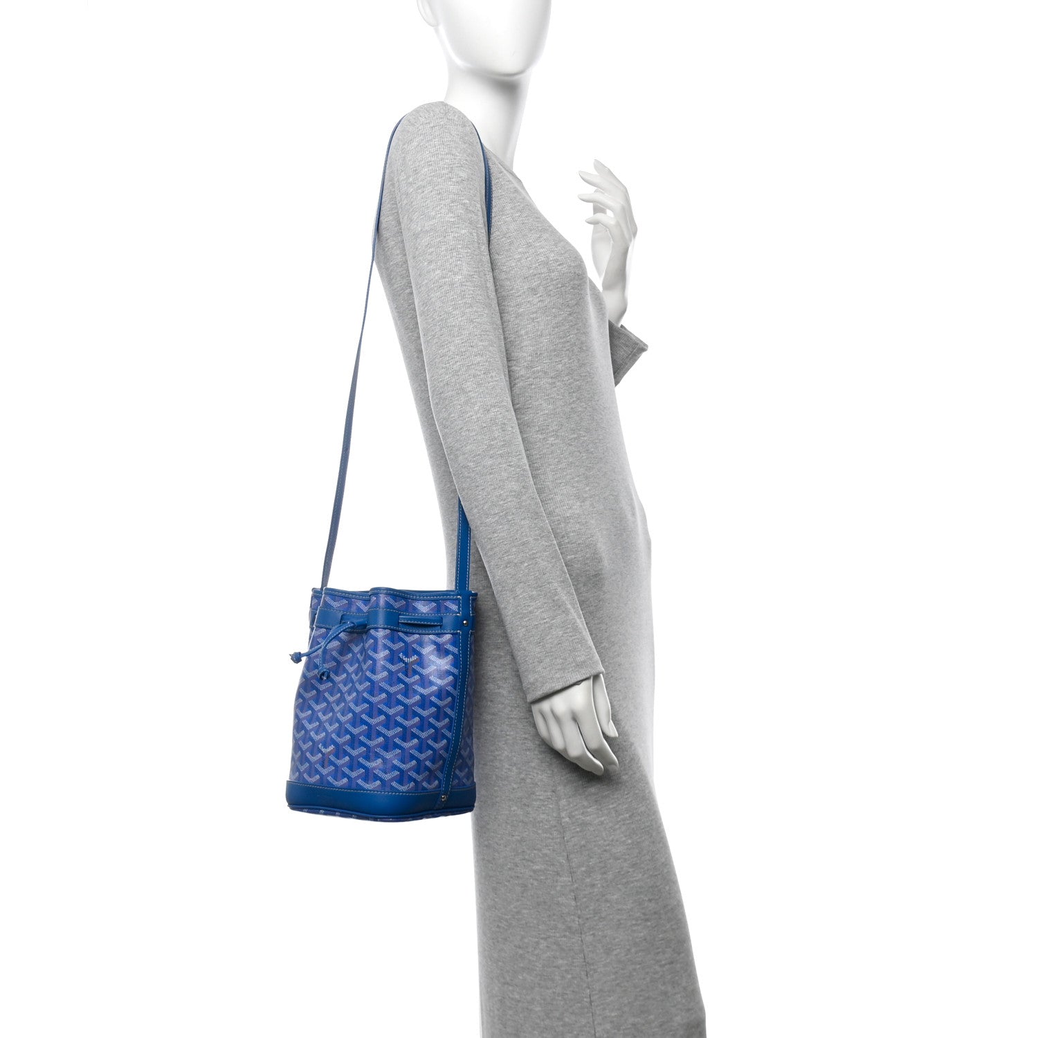 Goyardine Petit Flot Bucket Bag PM Sky Morning