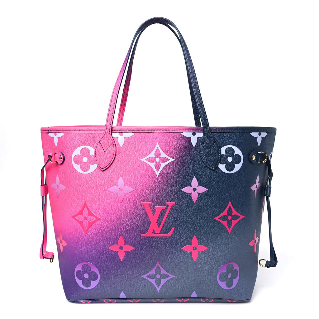 Monogram Giant Spring In The City Neverfull MM Midnight Fuchsia