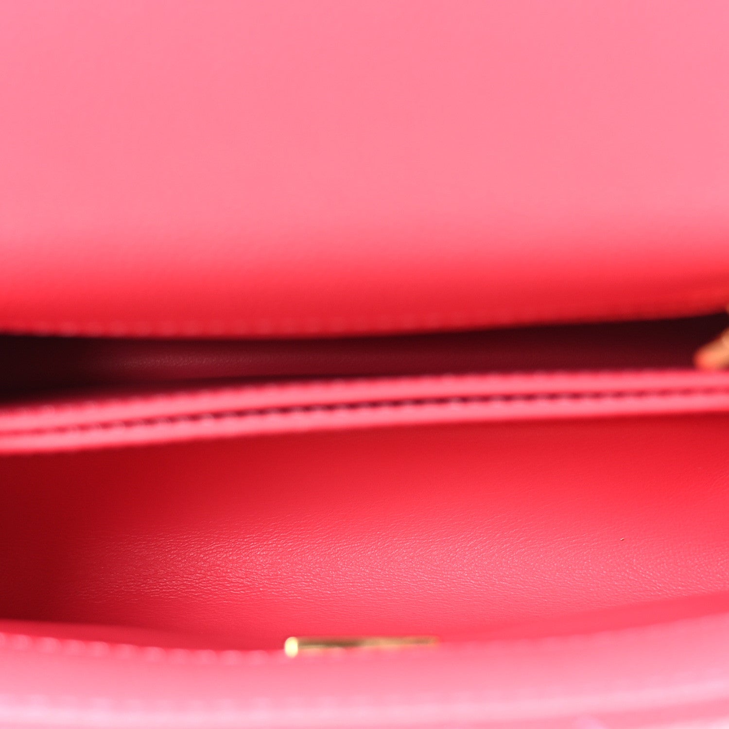 Caviar Quilted Extra Mini Coco Chain Handle Flap Dark Pink
