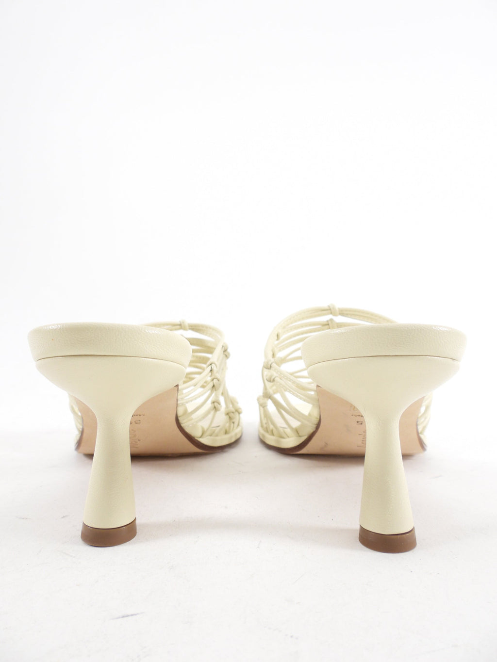 Aeyde Cream Knotted Leather Mule Sandals - 37