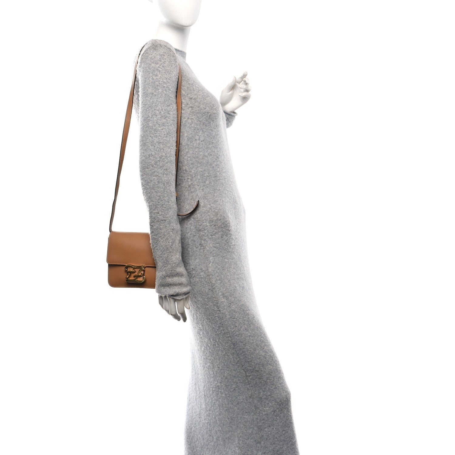 Vitello King Karligraphy Crossbody Bag Cuoio