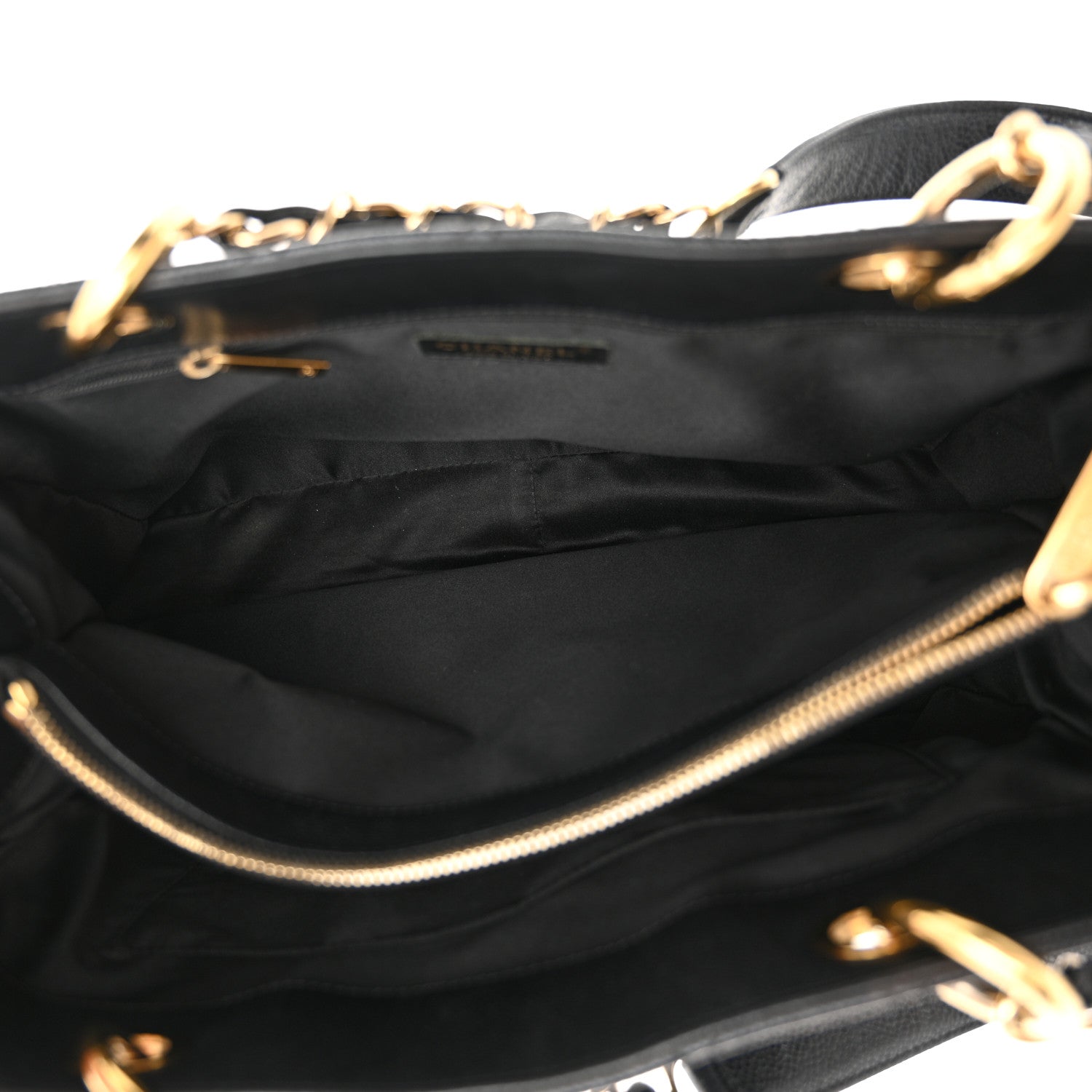 Caviar Quilted Grand Shopping Tote GST Black