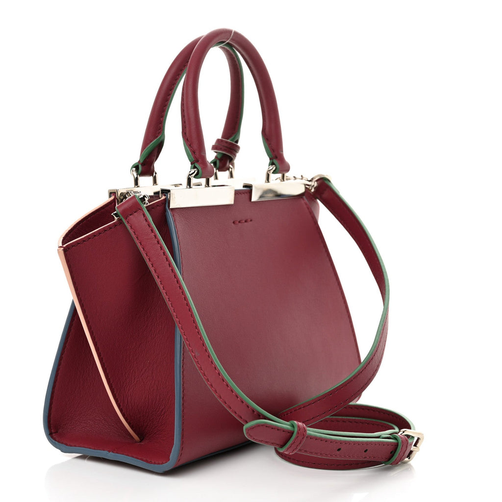 Vitello Dolce Mini 3jours Tote Black Cherry