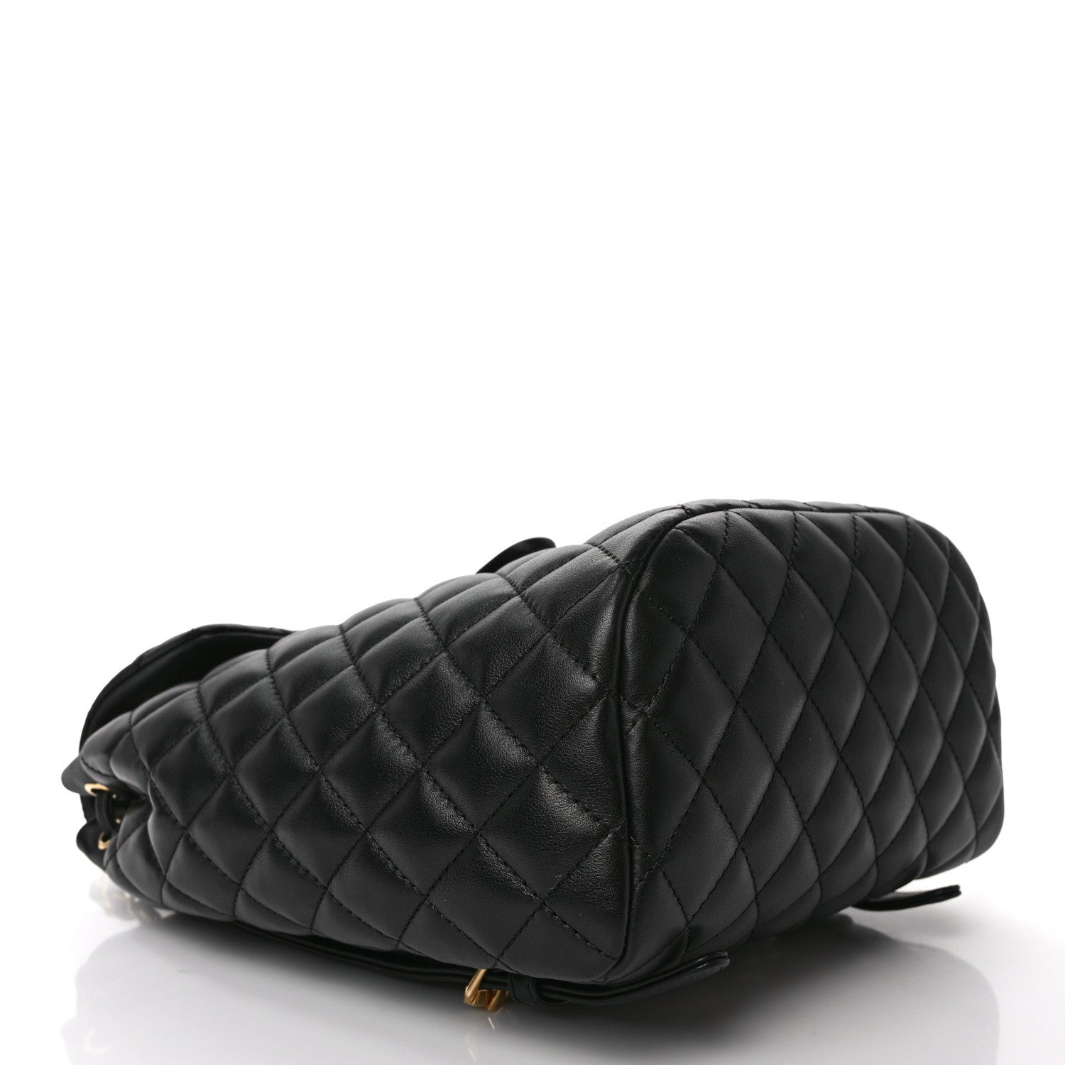 Lambskin Quilted Small Urban Spirit Backpack Black