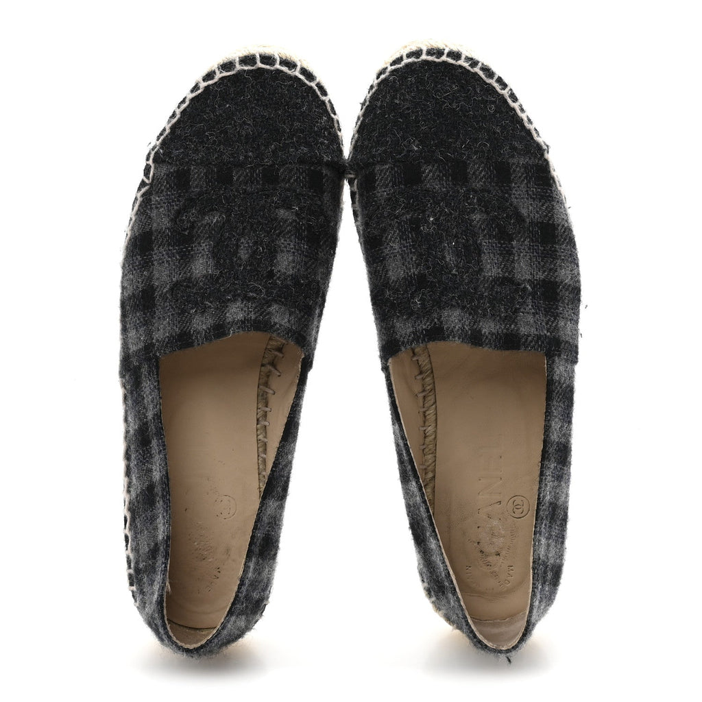 Flannel CC Espadrilles 36 Dark Grey Black