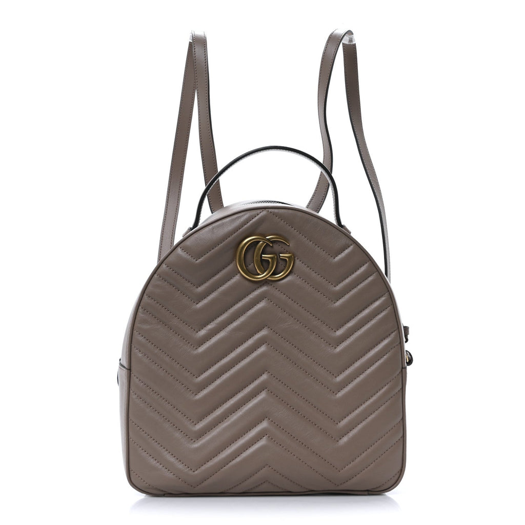 Calfskin Matelasse GG Marmont Backpack Porcelain Rose