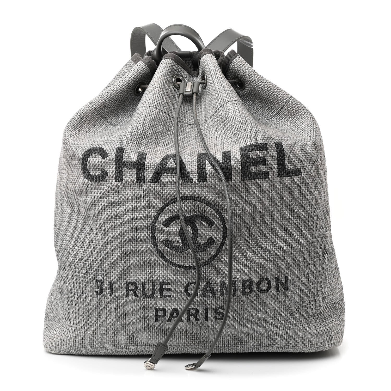 Canvas Large Deauville Backpack Grey