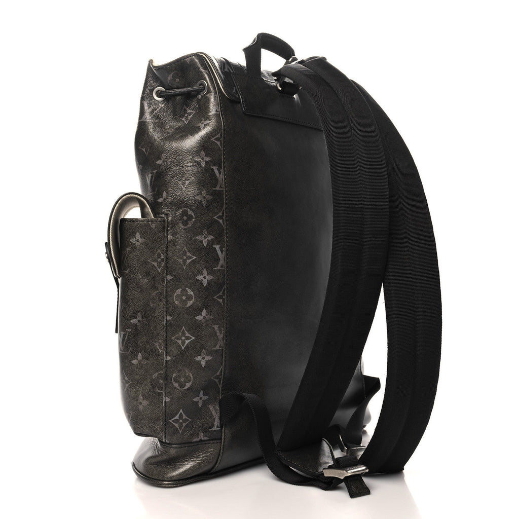 Brushed Monogram Eclipse Christopher MM Backpack Black