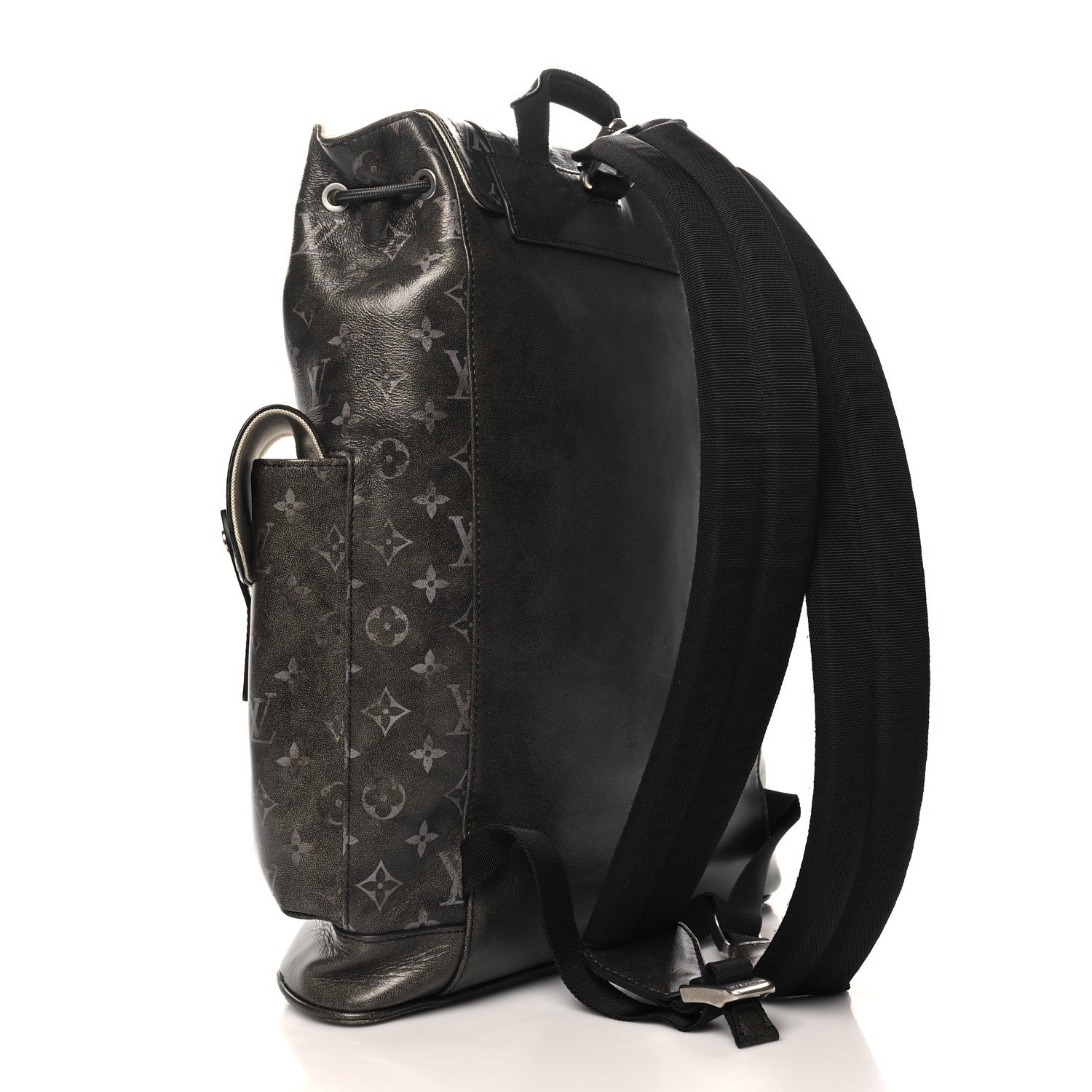 Brushed Monogram Eclipse Christopher MM Backpack Black