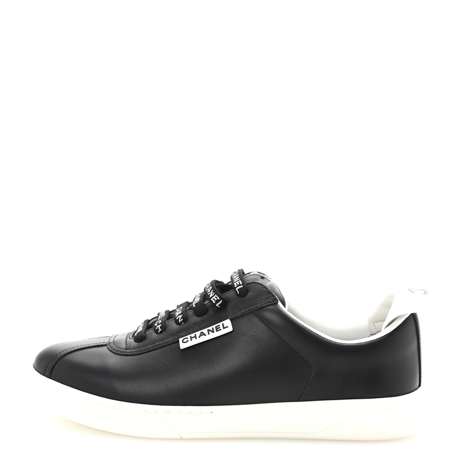 Calfskin CC Womens Sneakers 36.5 Black