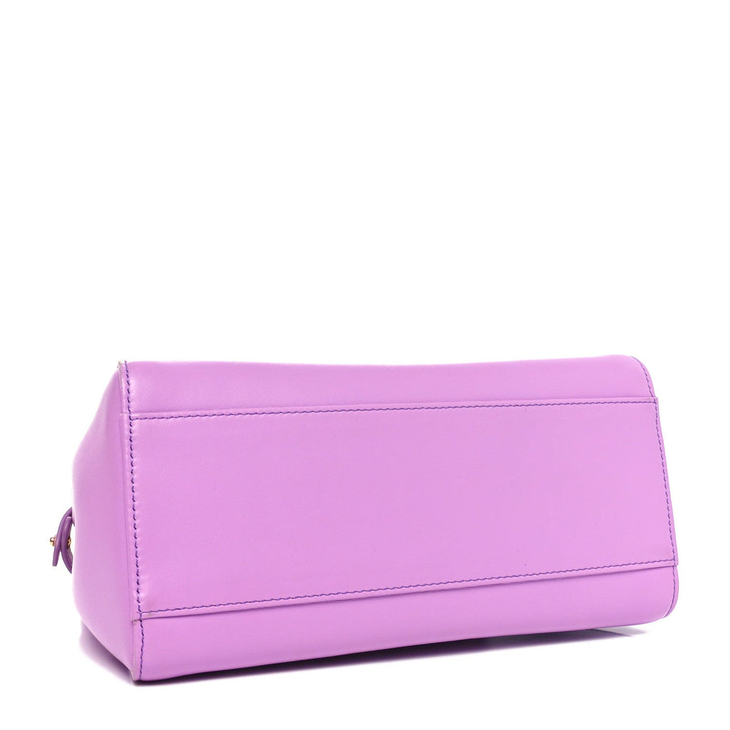 Nappa Stacked Bar Mini Peekaboo Iconic Satchel Violetta