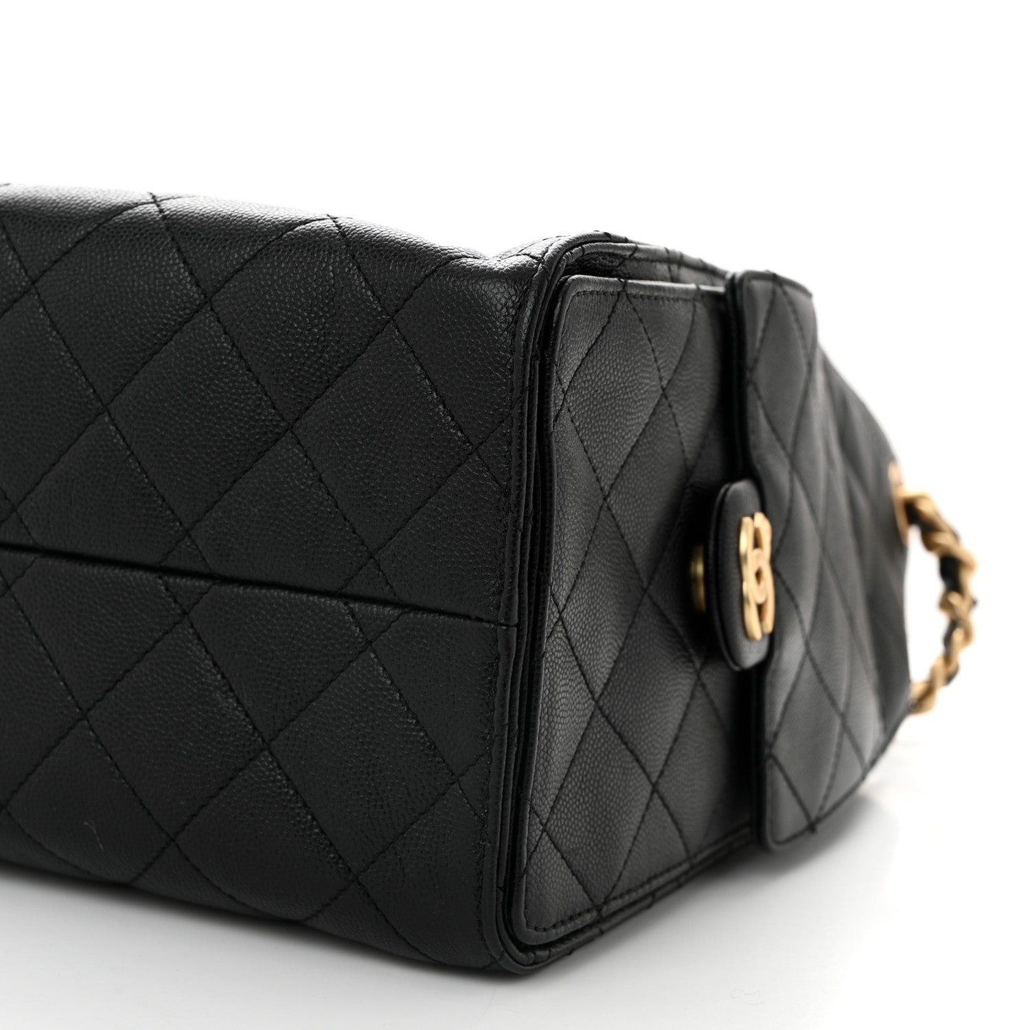 Caviar Quilted Small Chanel 25 Handbag Black