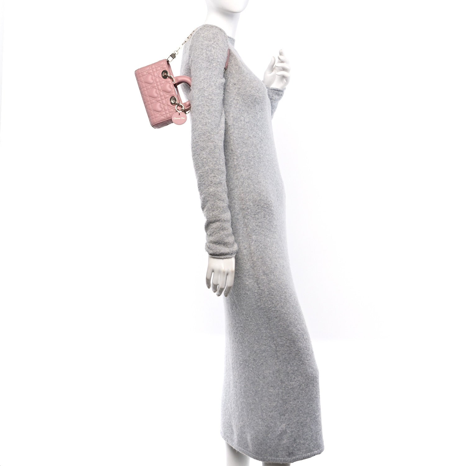 Lambskin Cannage Dioramour Micro Lady D-Joy Melacoton
