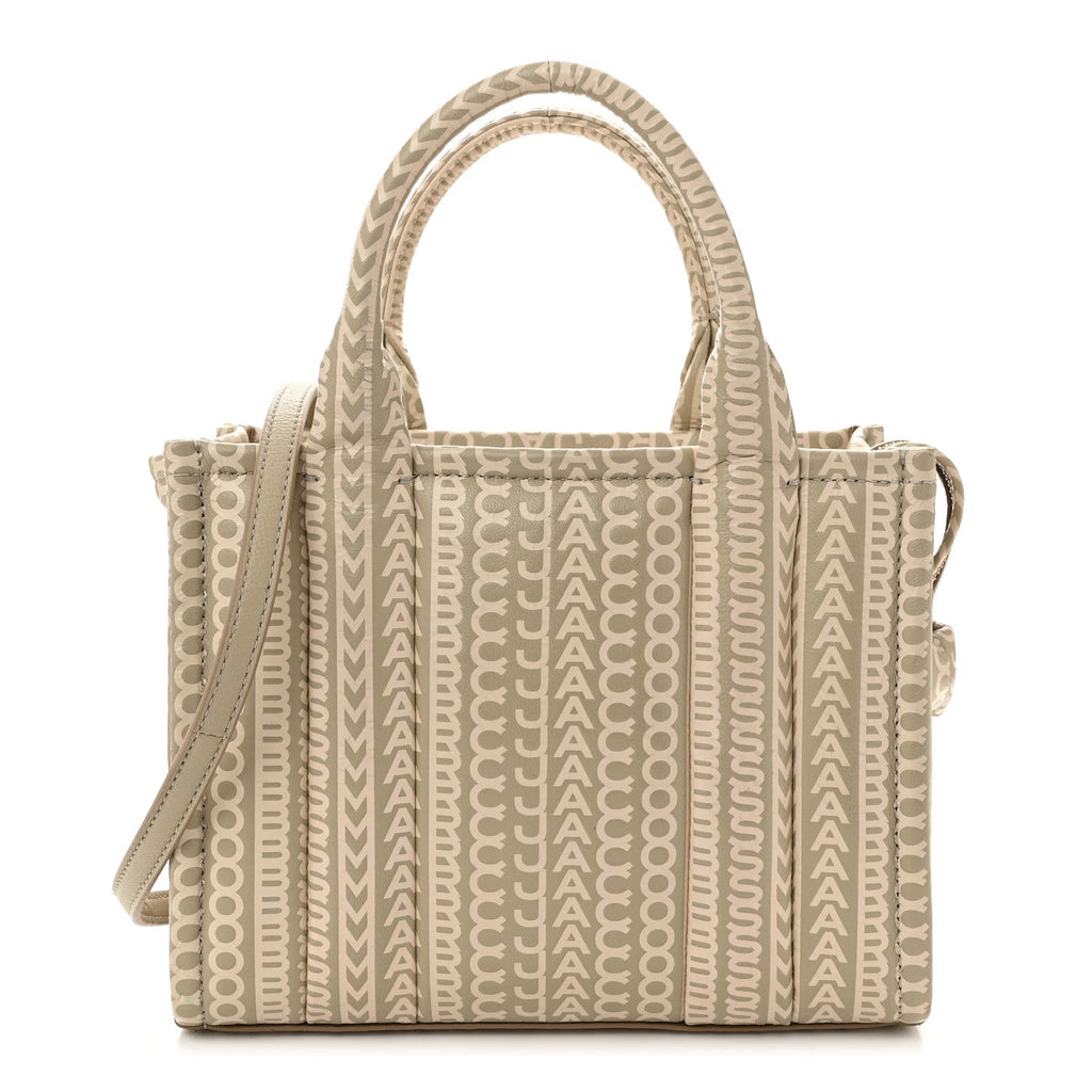Calfskin Small The Monogram Tote Khaki