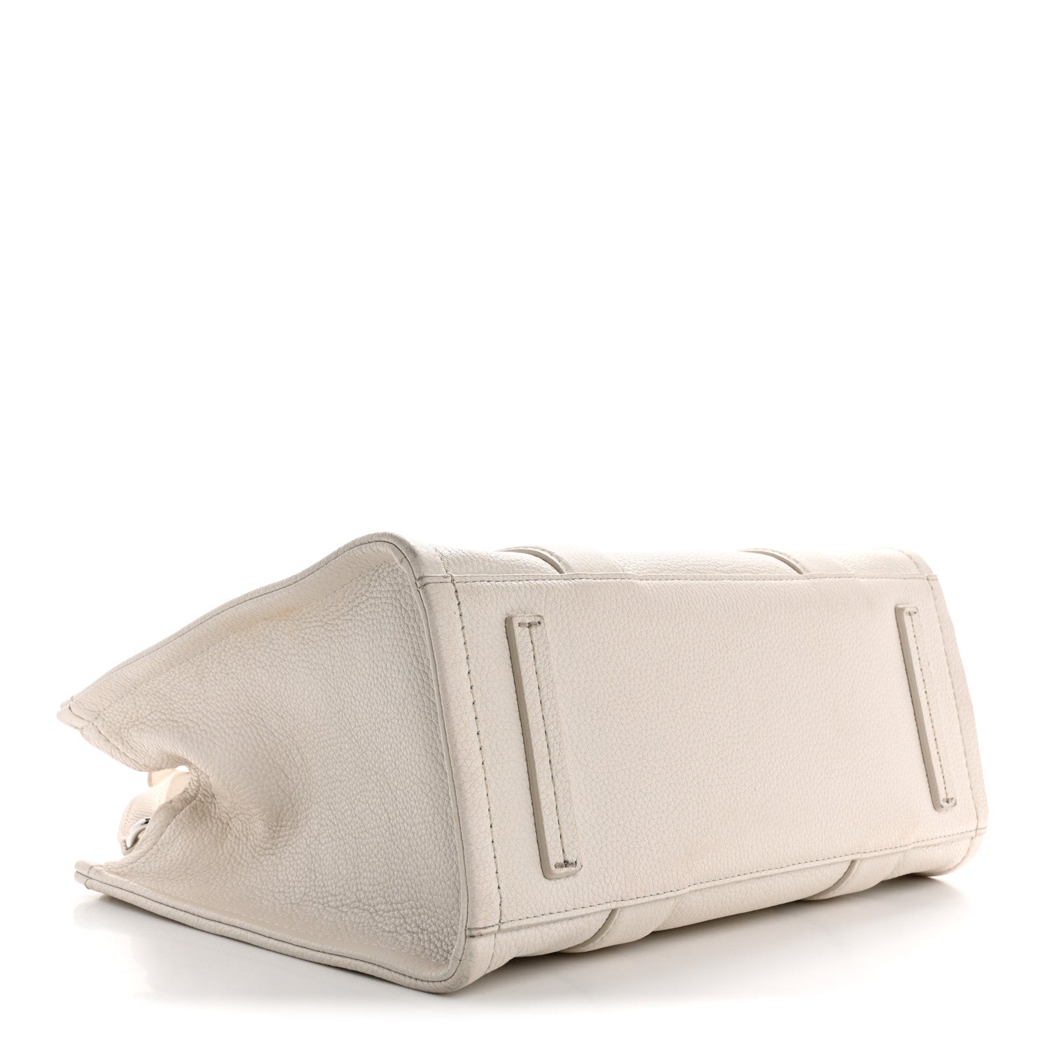 Grained Calfskin Medium The Tote Bag Cotton Silver