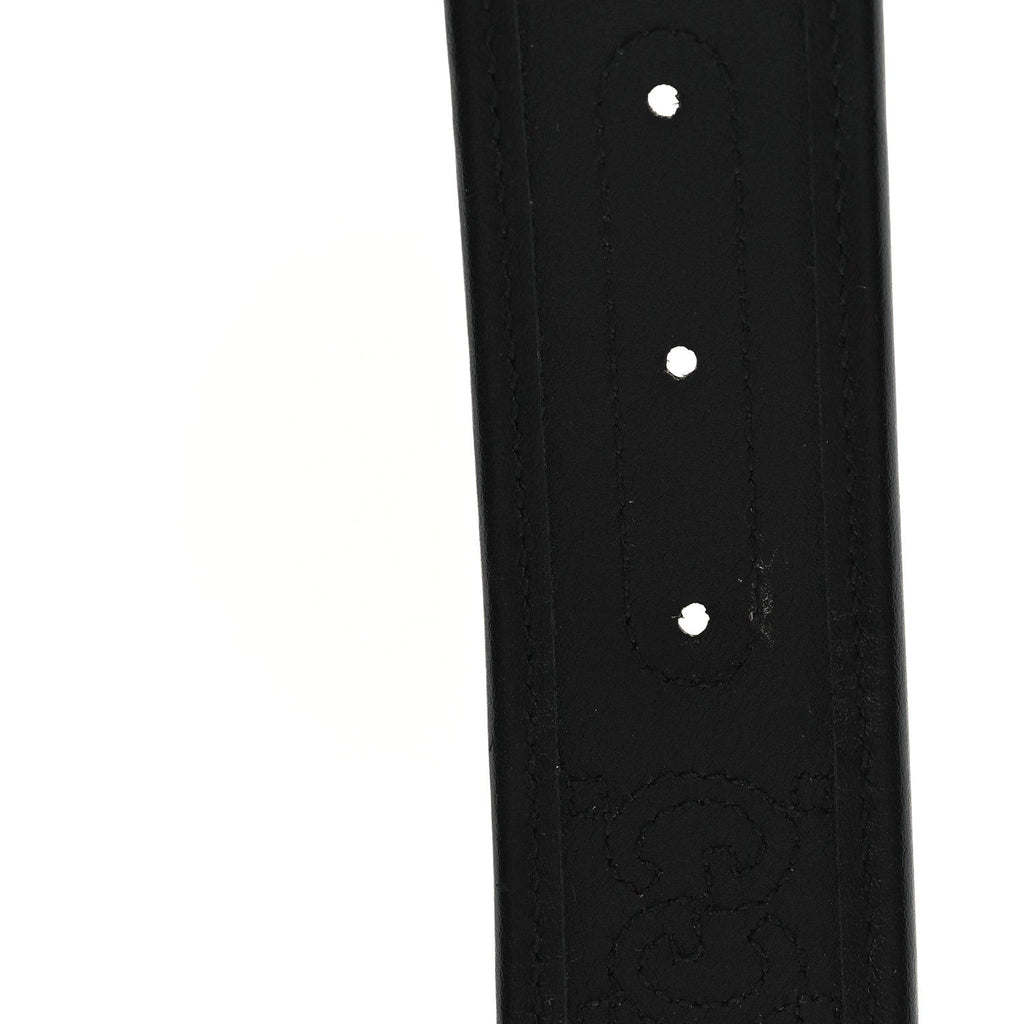 Calfskin GG Matelasse 40mm Belt 70 28 Black