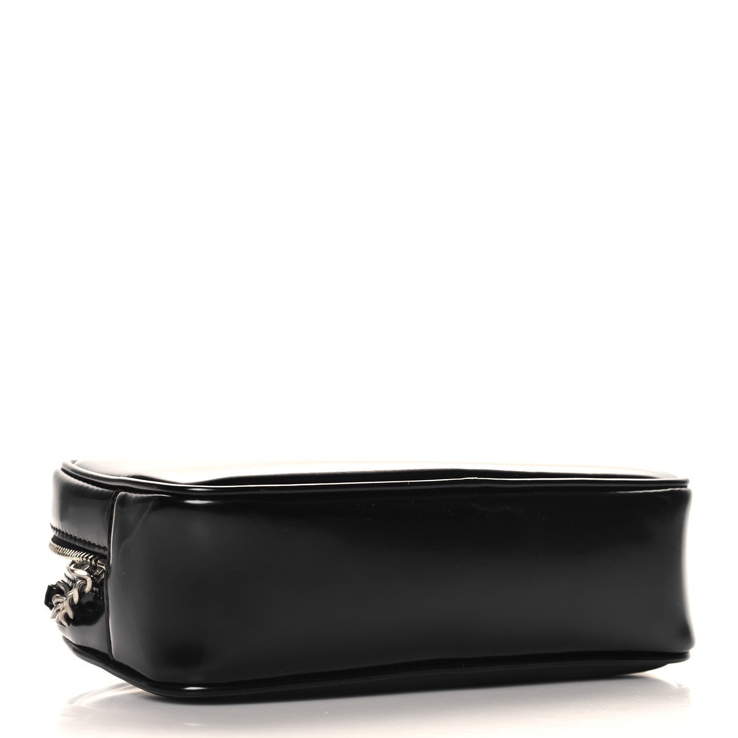 Shiny Calfskin Monogram Mini Lou Camera Bag Black