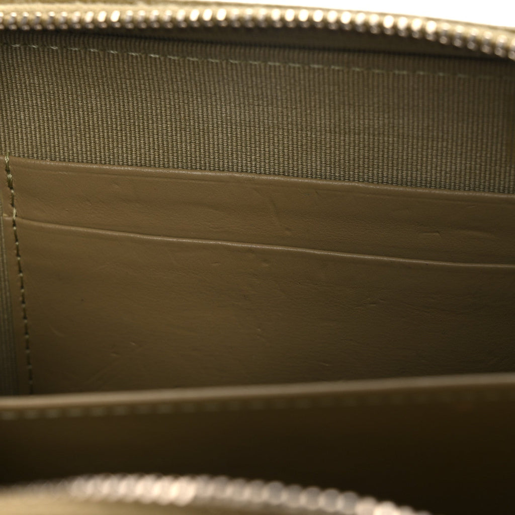 Caviar Quilted Camera Bag Green