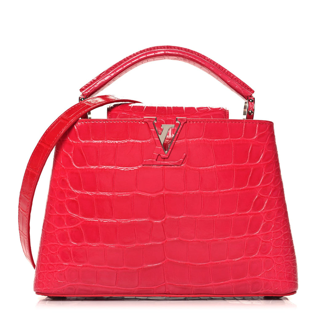 Alligator Capucines BB Fuchsia