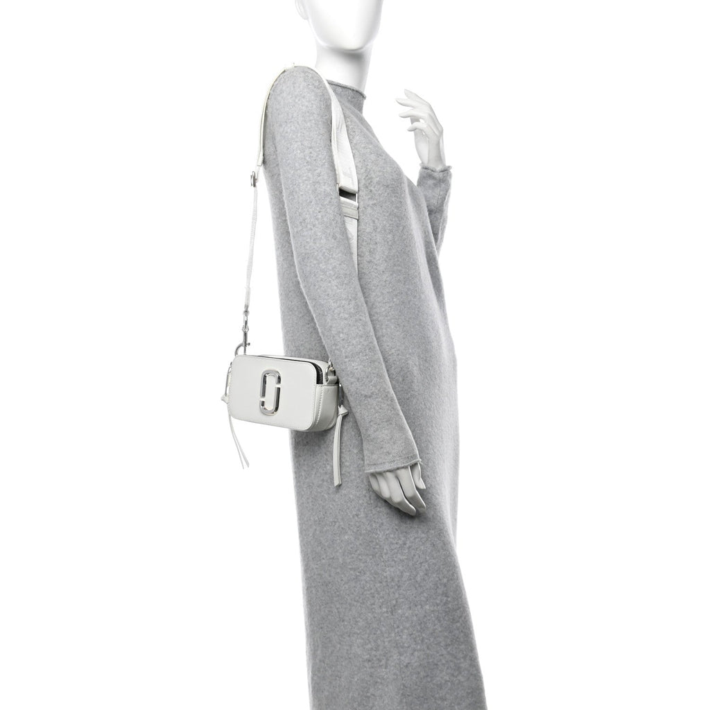 Saffiano Small Snapshot Camera Bag White