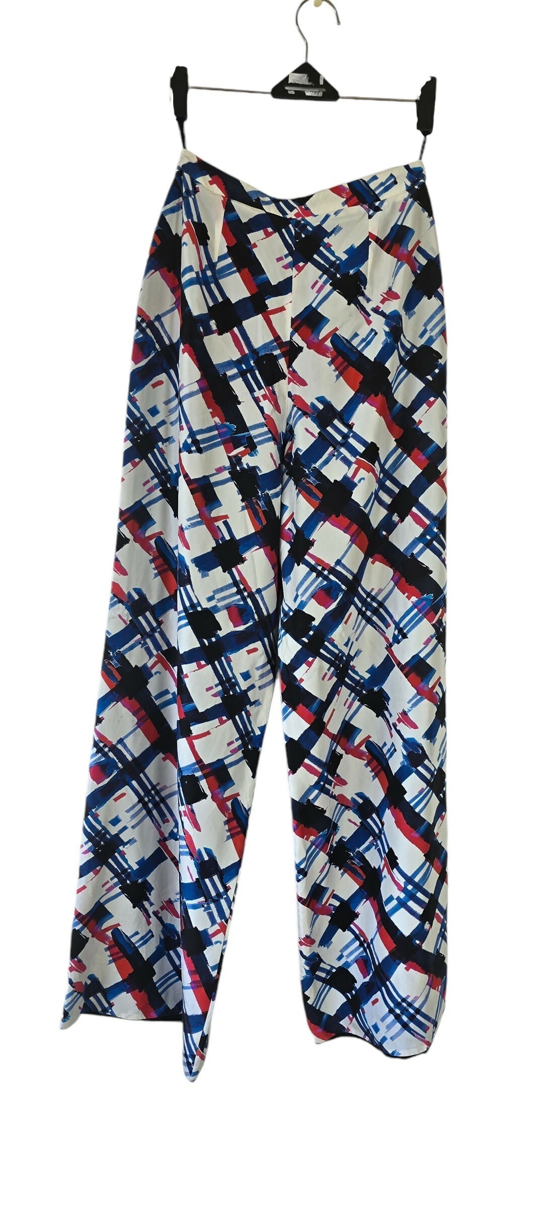 Rare Chanel 16P Runway Wide Leg Silk Trouser Pants FR 36