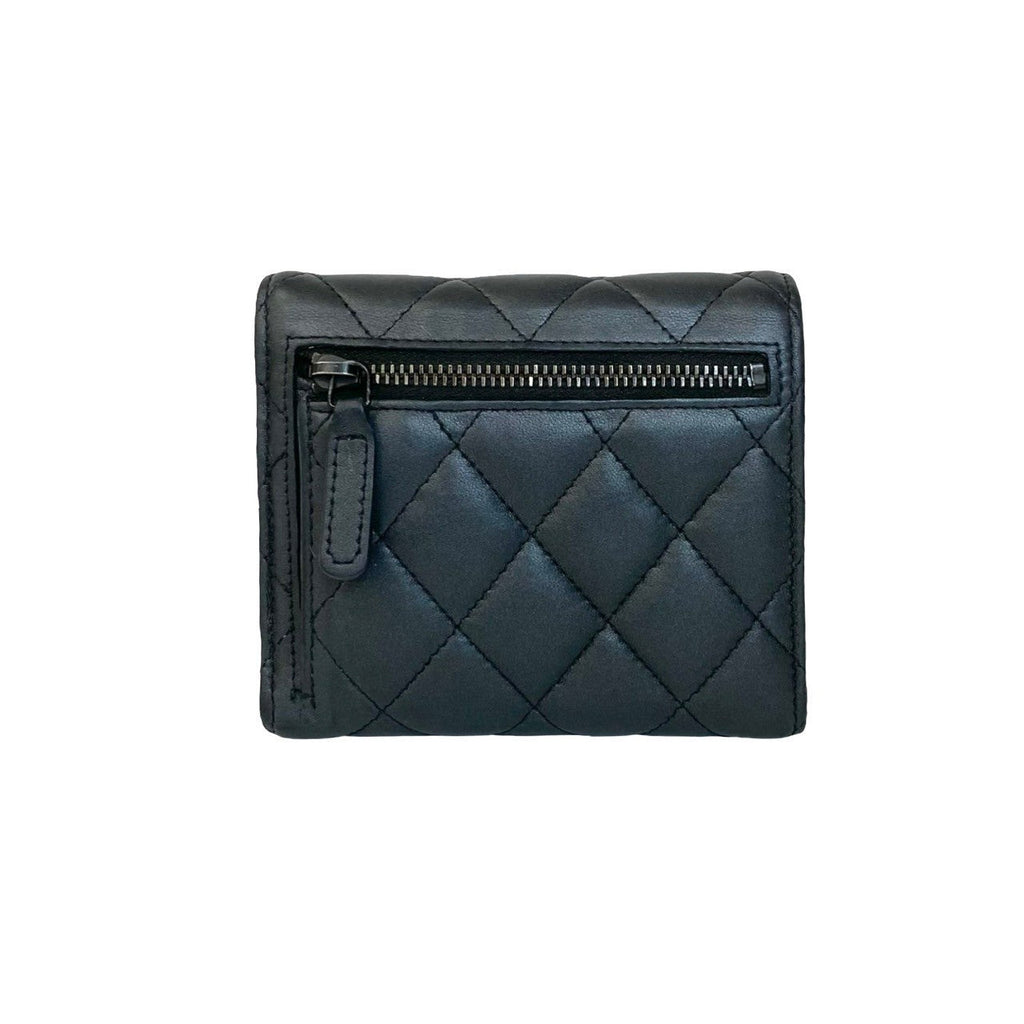 Chanel Matelassé Lambskin Trifold Wallet