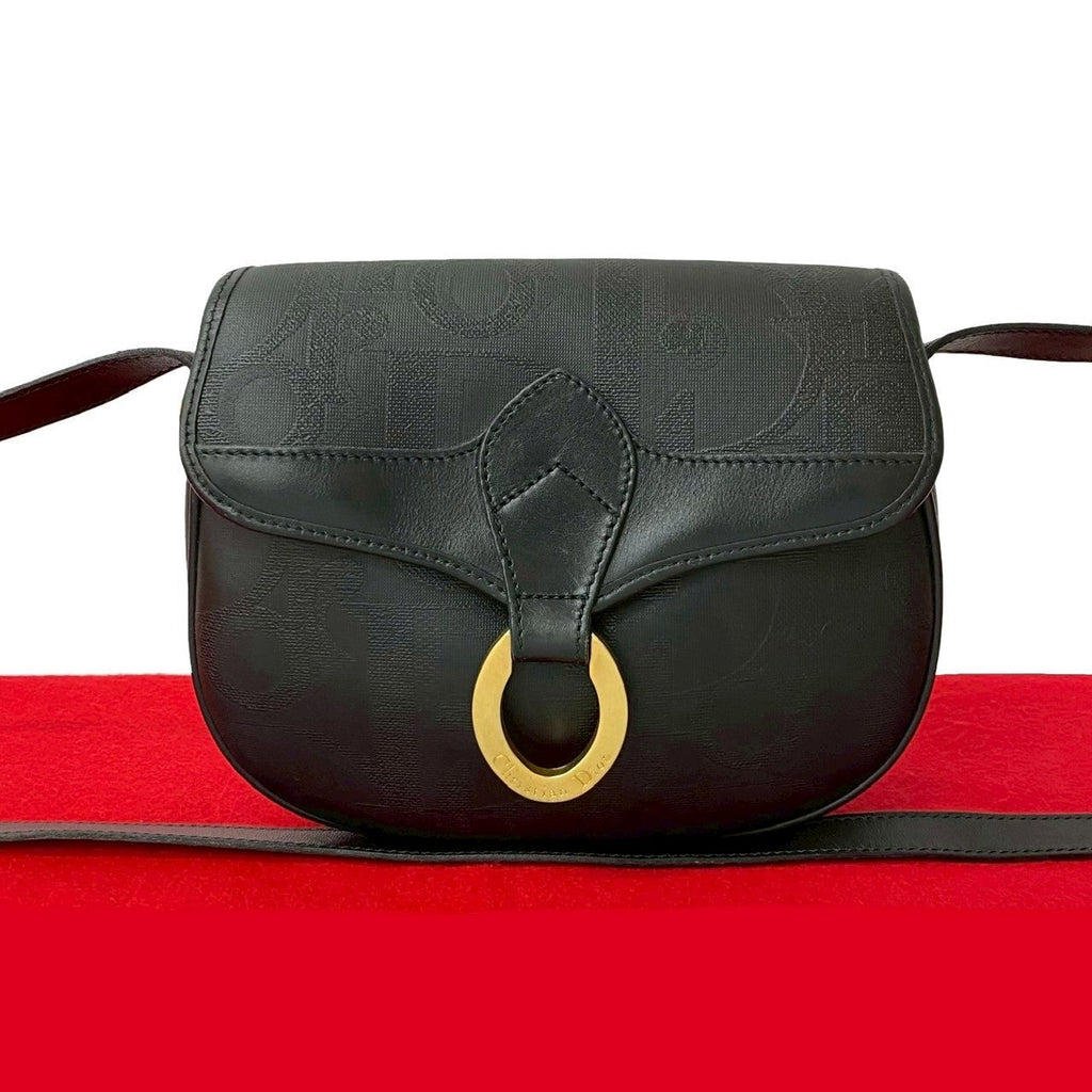 Christian Dior Trotter Leather Shoulder Bag