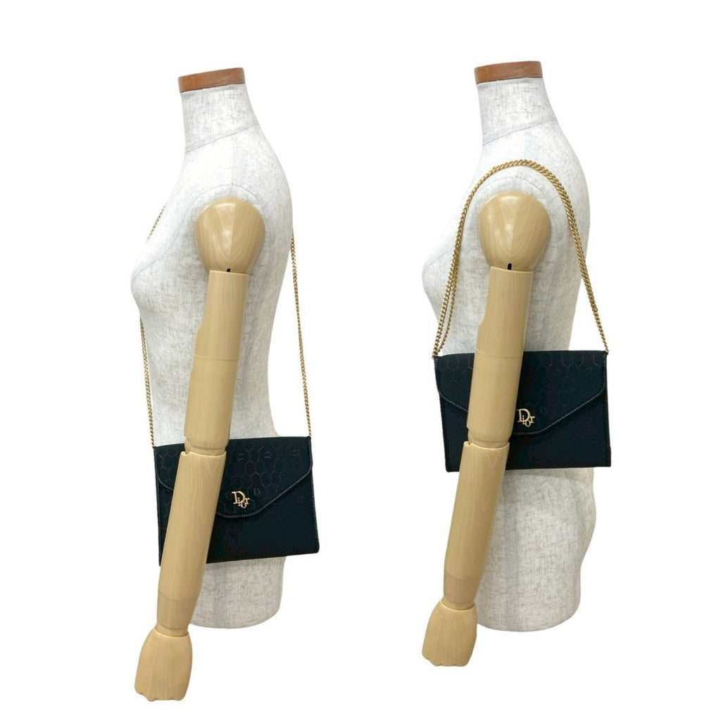 Christian Dior Honeycomb Canvas Shoulder Bag