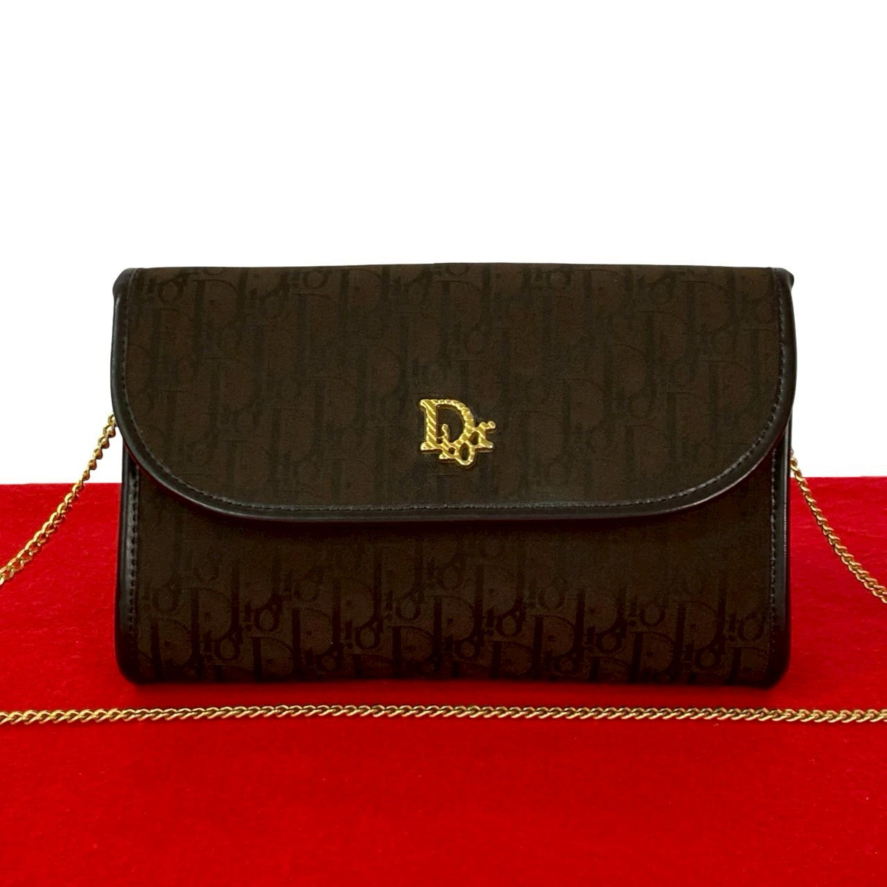 Christian Dior Trotter Canvas Leather 2way Shoulder Bag
