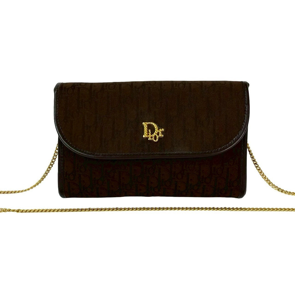 Christian Dior Trotter Canvas Leather 2way Shoulder Bag