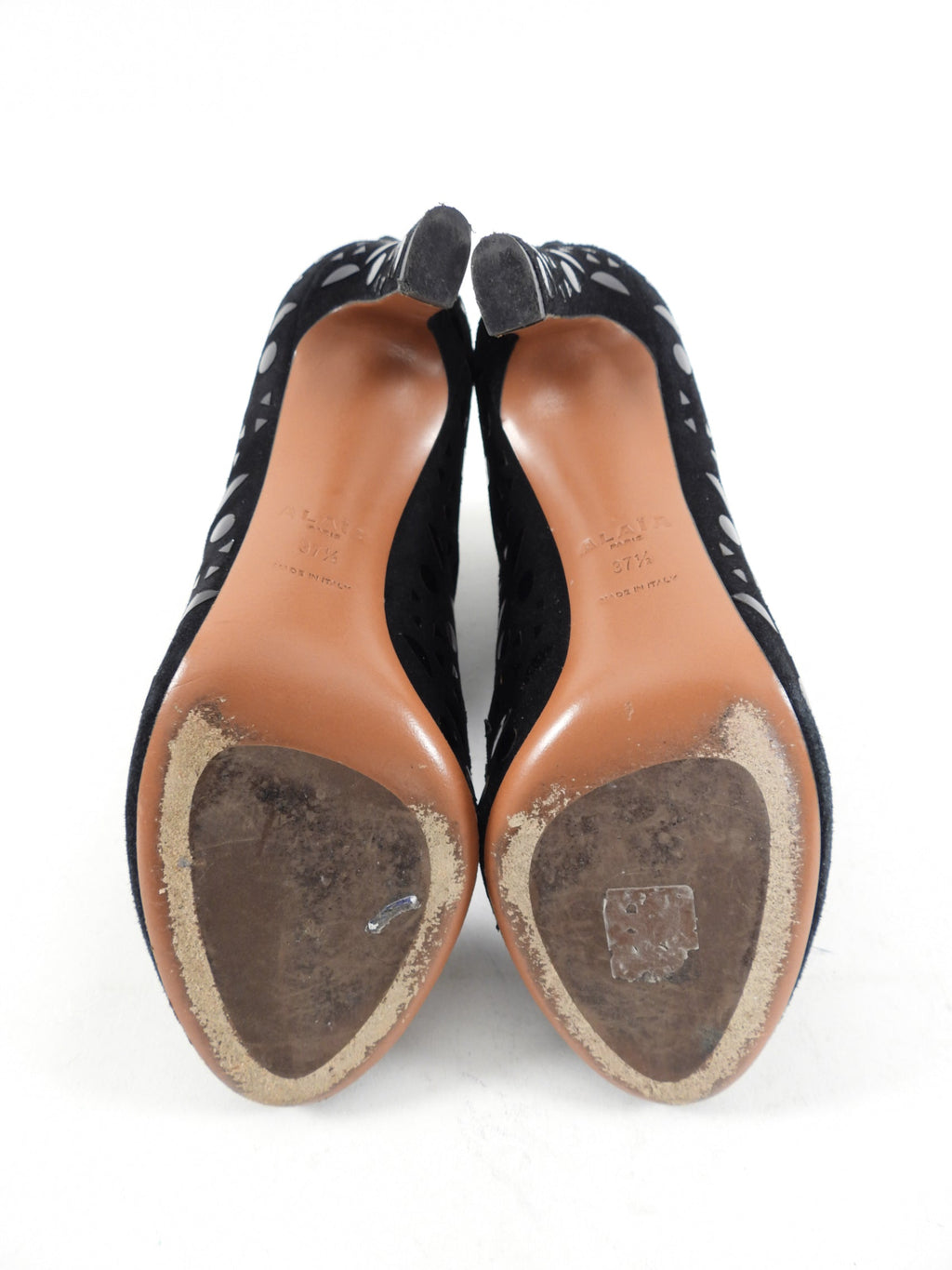 Alaia Black Suede Embellished Ankle Boots - EU 37 / 36.5