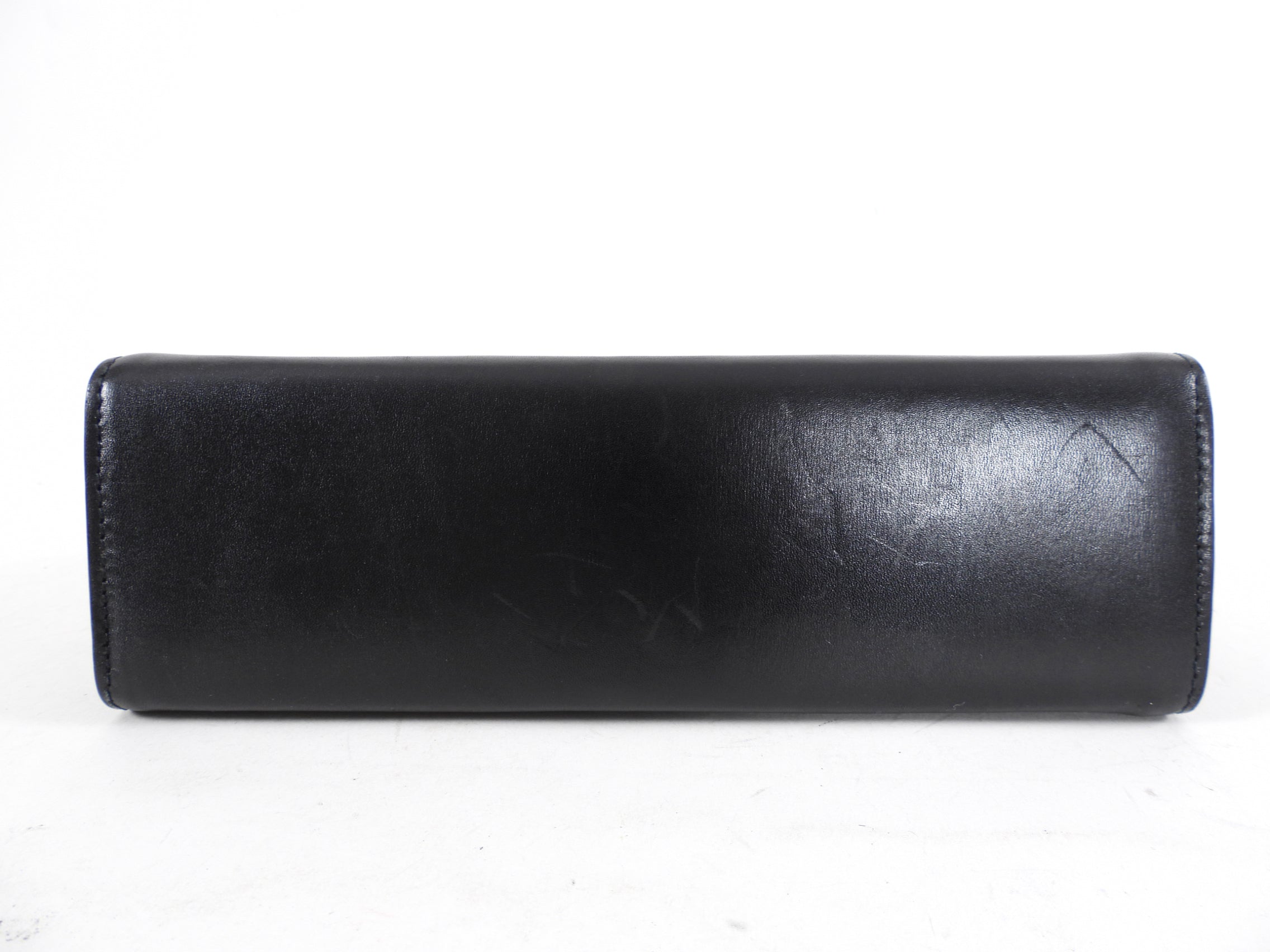 Alaia Black Leather and Suede Perforated Small Clutch Bag
