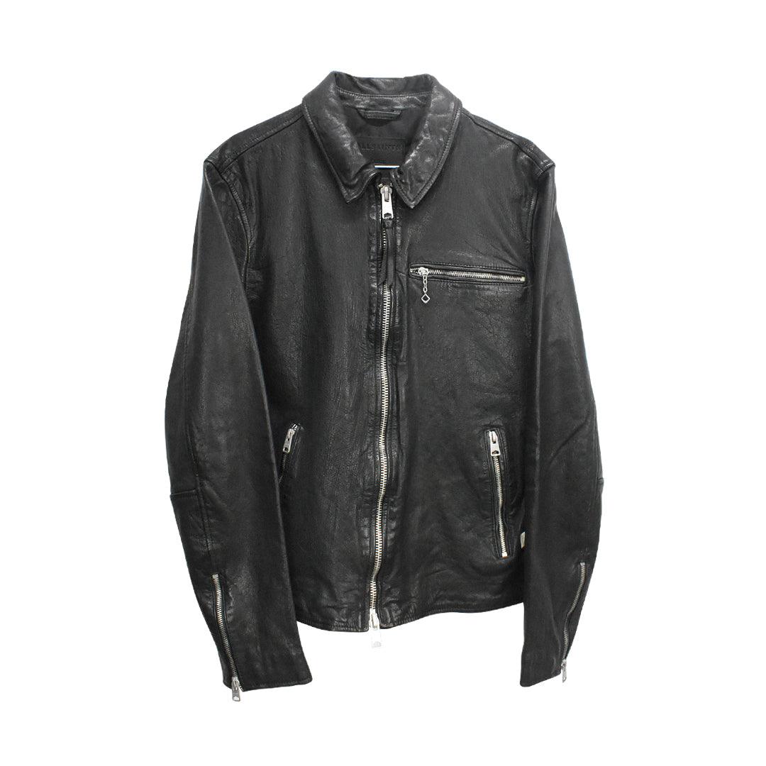 All Saints Leather Jacket - Men's L