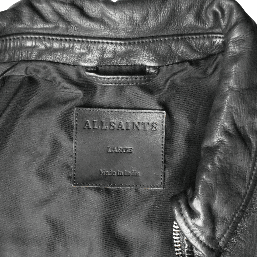 All Saints Leather Jacket - Men's L