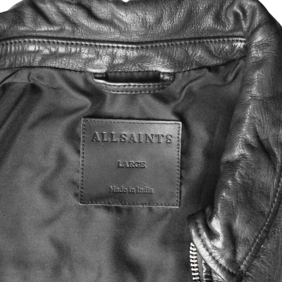 All Saints Leather Jacket - Men's L