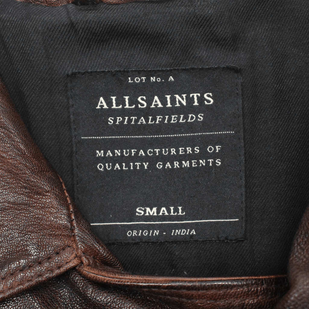 All Saints Leather Jacket - Men's S