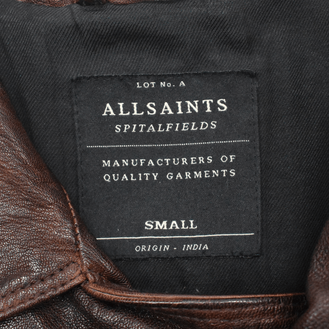 All Saints Leather Jacket - Men's S