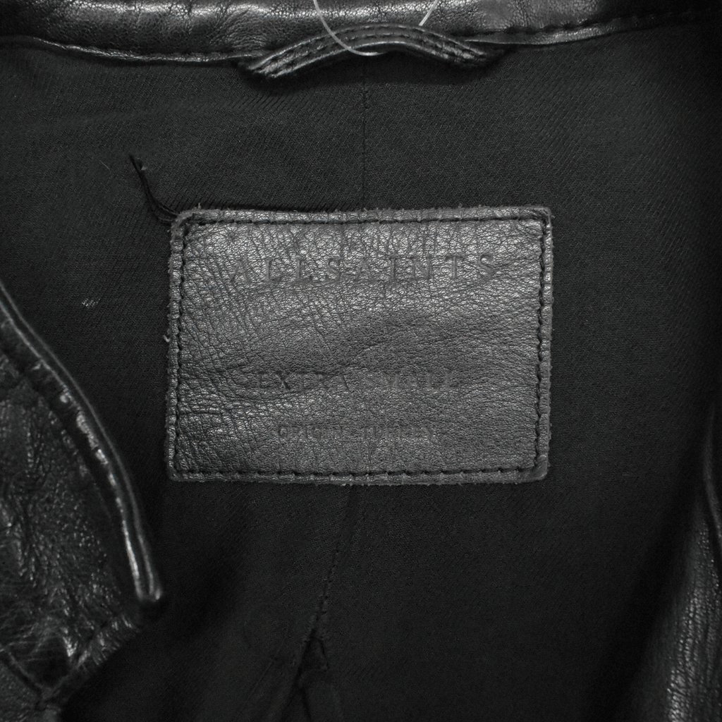 All Saints Leather Jacket - Men's XS