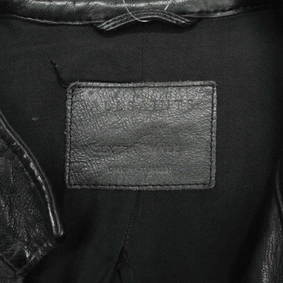 All Saints Leather Jacket - Men's XS