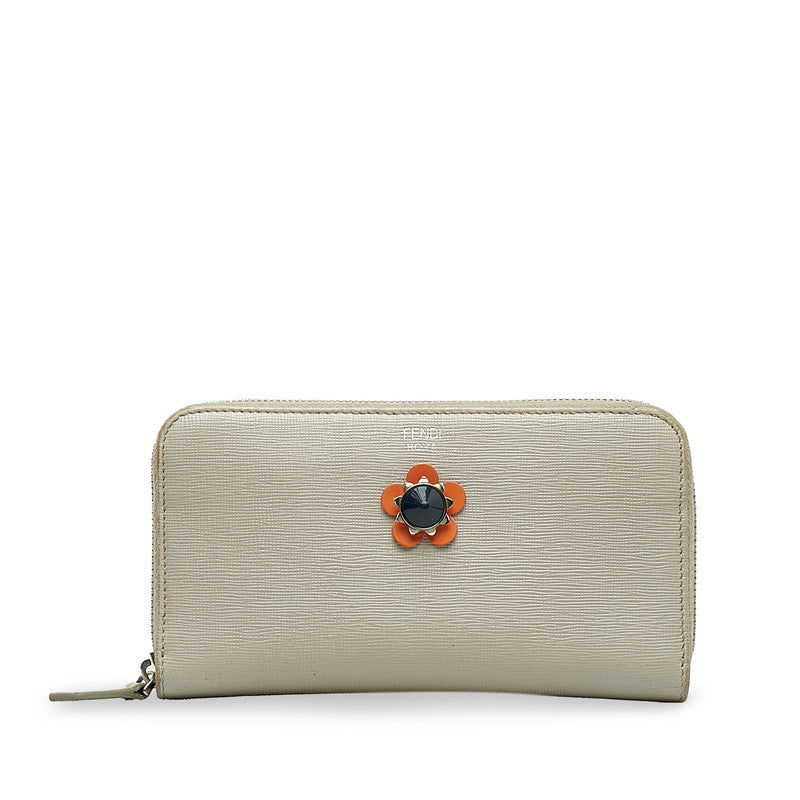 Fendi Flower Leather Long Wallet
